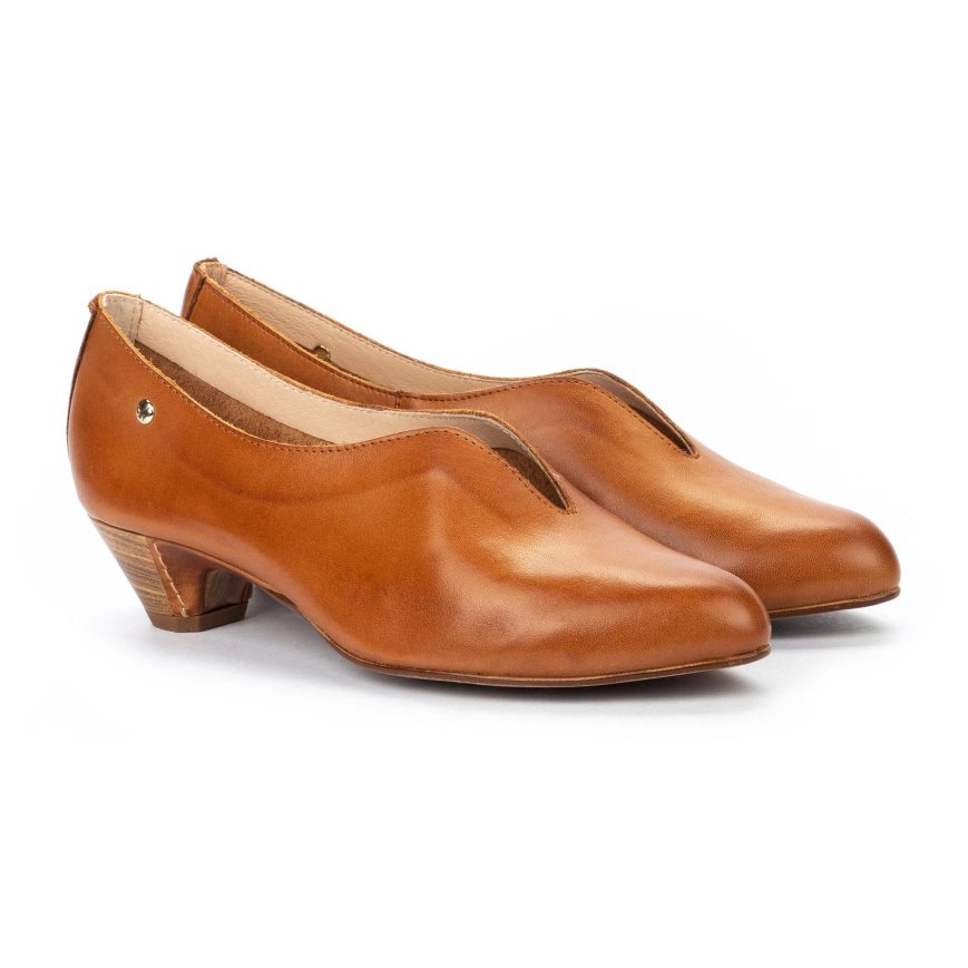 Women's Pikolinos ELBA Court Shoes Brown | NZ FA07395